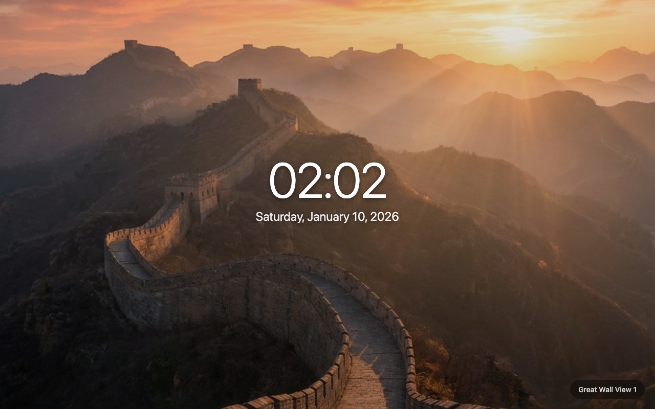 Great Wall New Tab - Sunset View